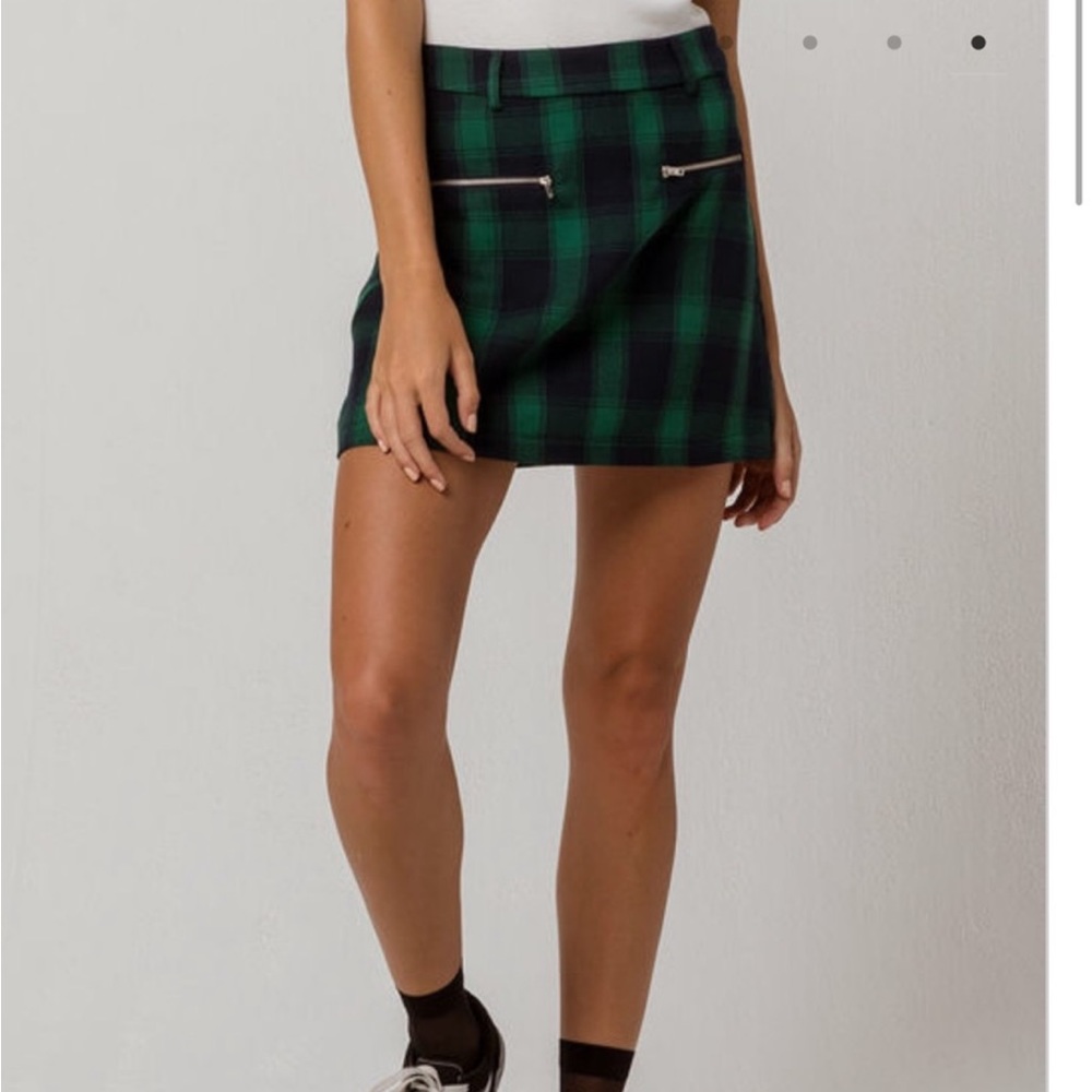 Tilly’s plaid mini skirt